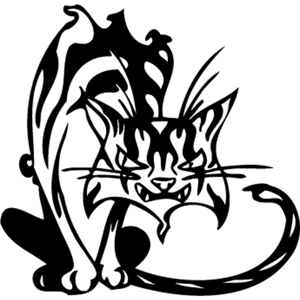 Эскиз тату кошки Эскиз тату кошки