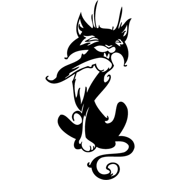Эскиз тату кошки Эскиз тату кошки