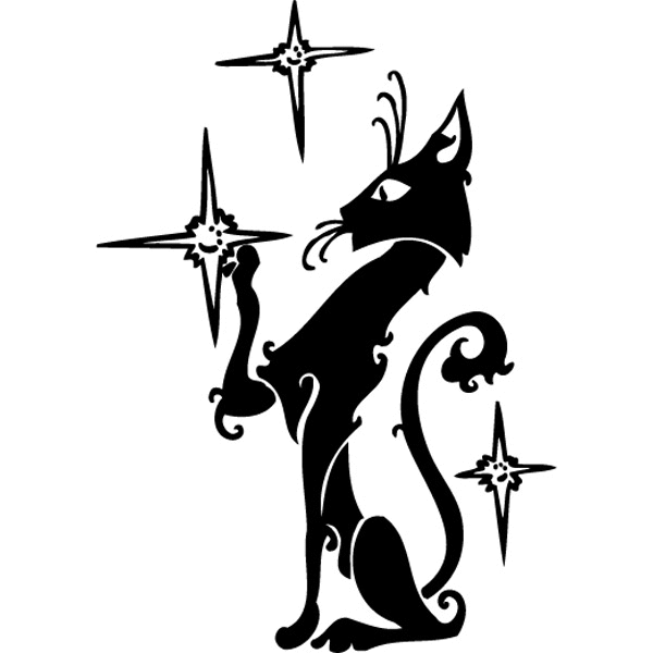 Эскиз тату кошки Эскиз тату кошки